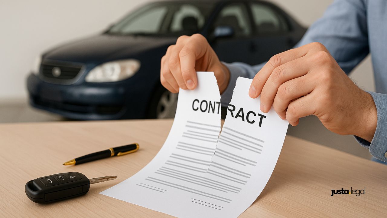 Rescisão de contrato de compra e venda de veículo usado